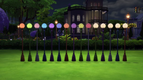 Mod The Sims: Garden Globe Lamps by Snowhaze