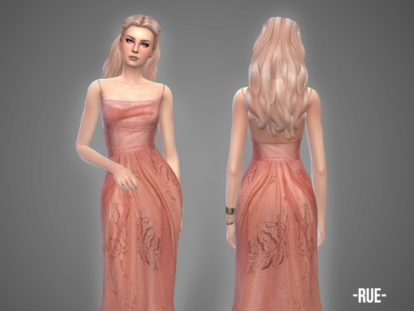  The Sims Resource: Rue   gown by April