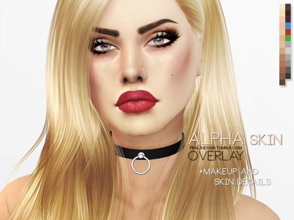  The Sims Resource: Alpha Skin Overlay by Pralinesims