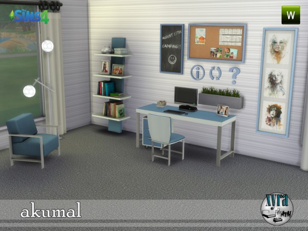  The Sims Resource: Akumal study set by xyra33