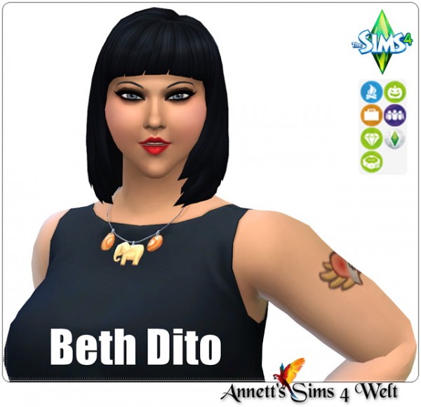  Annett`s Sims 4 Welt: Beth Dito   No CC