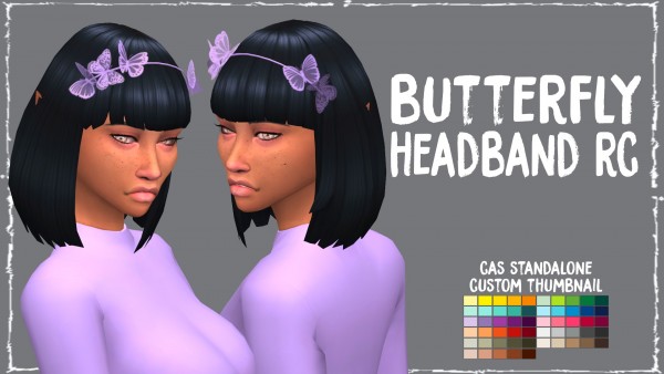  Simsworkshop: Butterfly Headband by Sympxls
