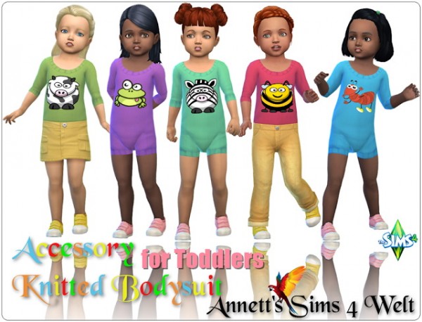  Annett`s Sims 4 Welt: Accessory Knitted Bodysuits for Toddlers