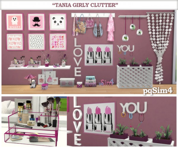  PQSims4: Tania Girly Clutter
