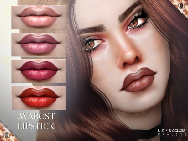  The Sims Resource: Avarost Lipstick N119 by Pralinesims
