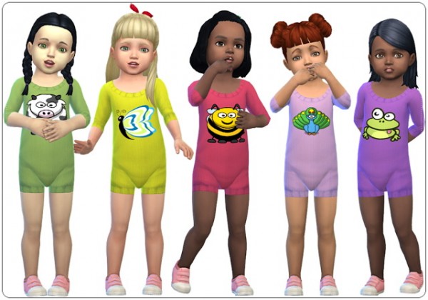  Annett`s Sims 4 Welt: Accessory Knitted Bodysuits for Toddlers