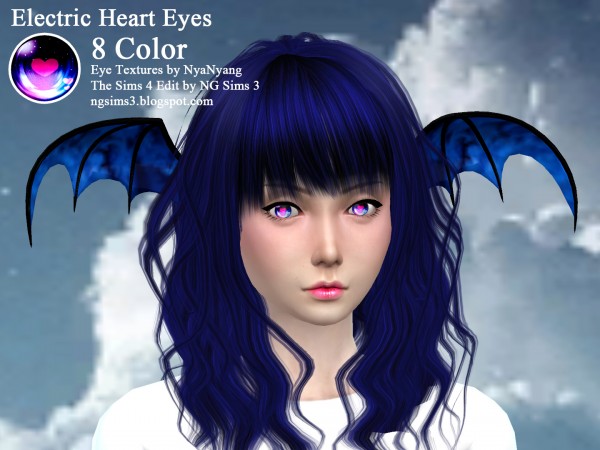  NG Sims 3: Electric Heart Eyes