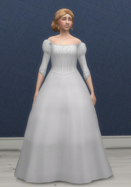  History Lovers Sims Blog: Ester wedding dress and flower