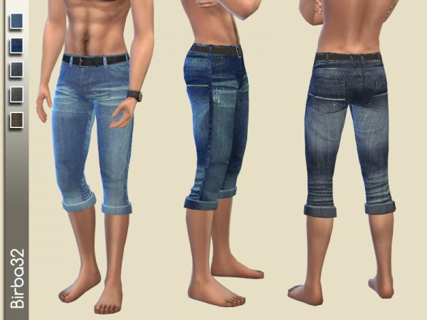 The Sims Resource: Capri Jeans for him by Birba32 • Sims 4 Downloads