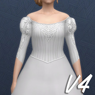  History Lovers Sims Blog: Ester wedding dress and flower