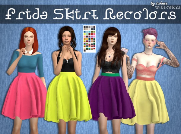  Tukete: Frida Skirt Recolors