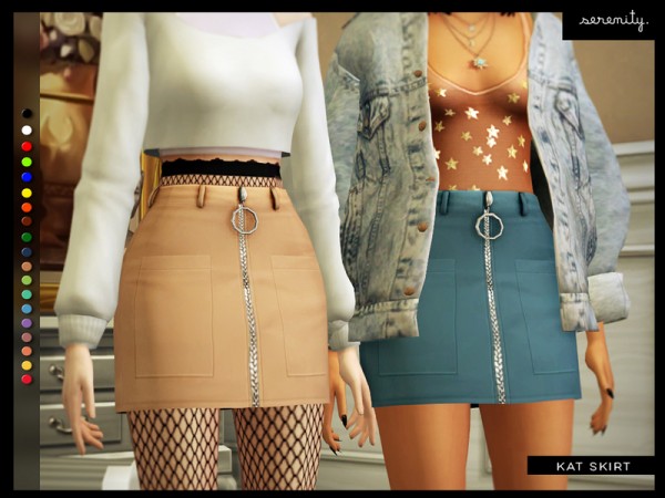  The Sims Resource: Kat Skirt by serenity cc