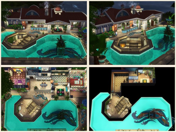  The Sims Resource: Exotic Villa   No CC! by Danuta720