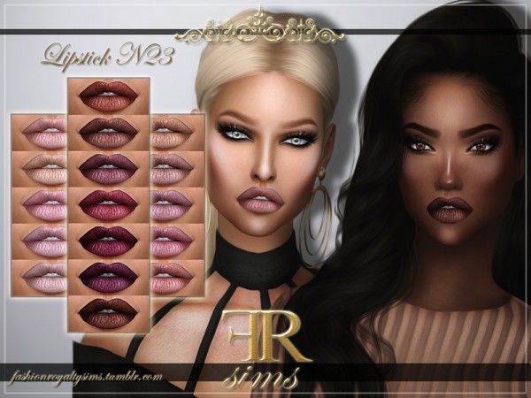 The Sims Resource: Lipstick N23 by FashionRoyaltySims