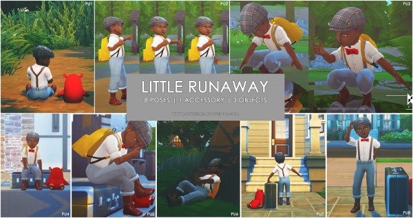  Onyx Sims: Little Runaway Set