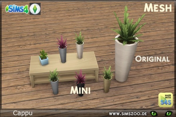  Blackys Sims 4 Zoo: Plant Contemporary radish mini by Cappu