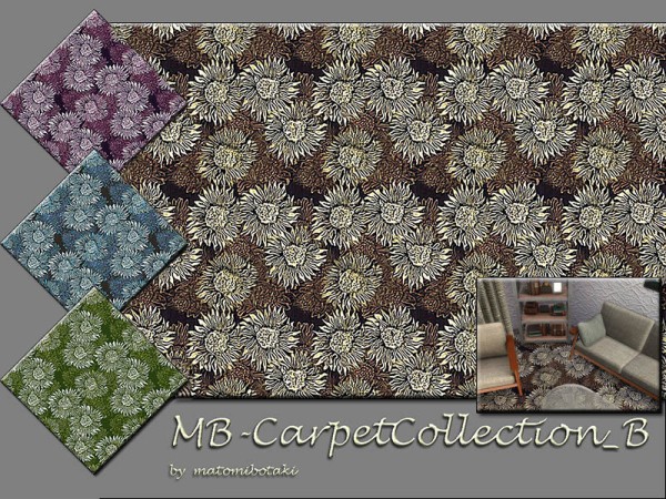  The Sims Resource: Carpet Collection B by matomibotaki