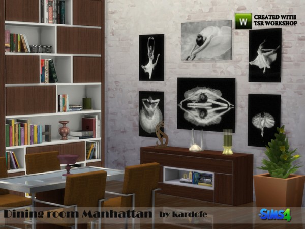  The Sims Resource: Diningroom Manhattan by kardofe