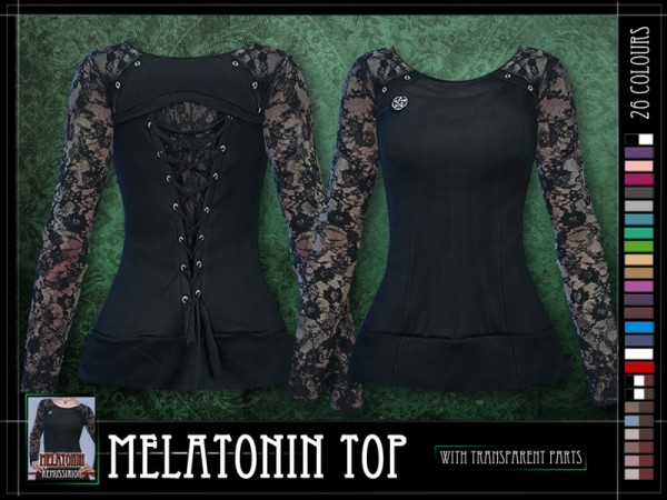  The Sims Resource: Melatonin Top by RemusSirion