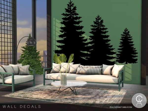  The Sims Resource: Wall Decals by Pralinesims