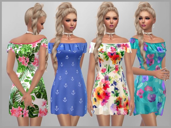  The Sims Resource: Laura Dress by SweetDreamsZzzzz