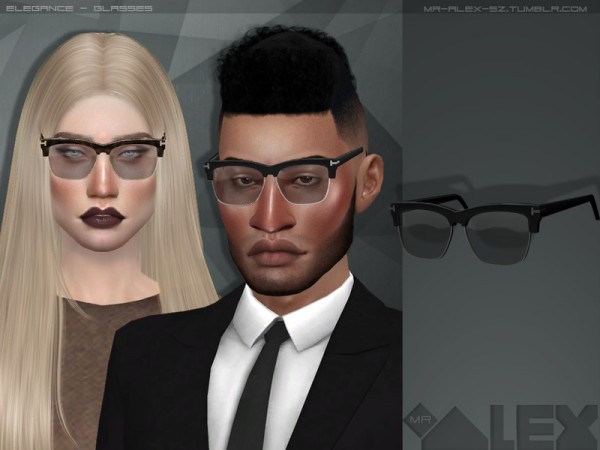  The Sims Resource: Elegance glasses by Mr.Alex
