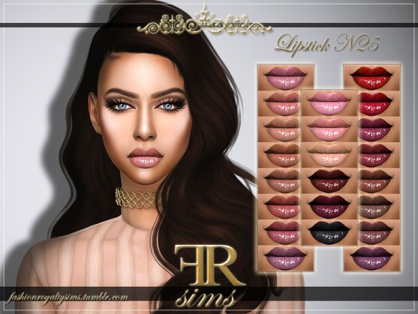  The Sims Resource: Lipstick N25 by FashionRoyaltySims