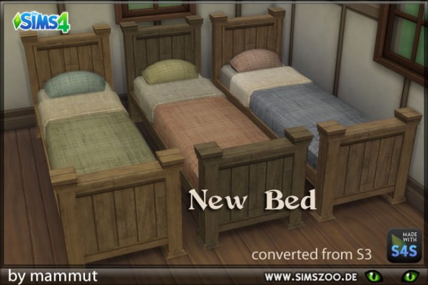  Blackys Sims 4 Zoo: Single bed  2 by mammut