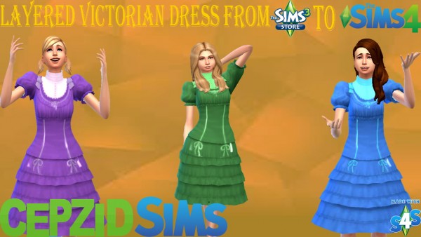  Simsworkshop: Layered Victorian Dress by cepzid