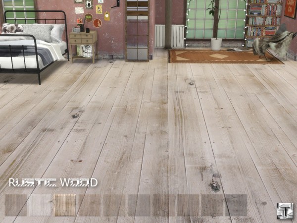  The Sims Resource: Rustic Wood Floors by .Torque