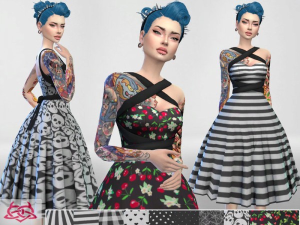  The Sims Resource: Rossana dress recolor 3 by Colores Urbanos