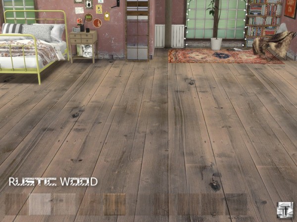  The Sims Resource: Rustic Wood Floors by .Torque
