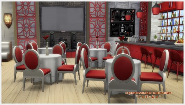  Sims 3 by Mulena: Patios restaurant