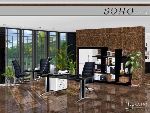  The Sims Resource: Soho Office by NynaeveDesign