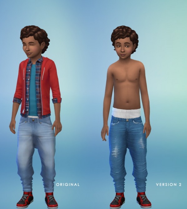  Onyx Sims: Ebonis Urban Jeans Converted for Boys