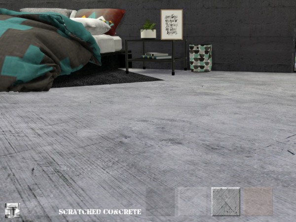  The Sims Resource: Scratched Concrete Floor by .Torque