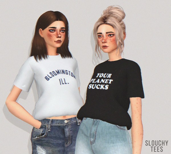  Pure Sims: Slouchy tees