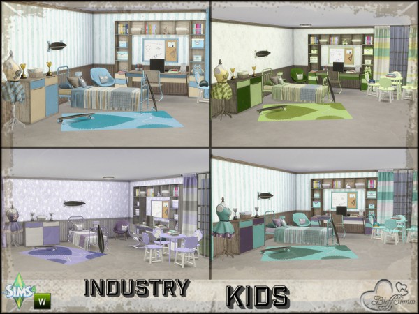  The Sims Resource: Kids Room Industry by BuffSumm