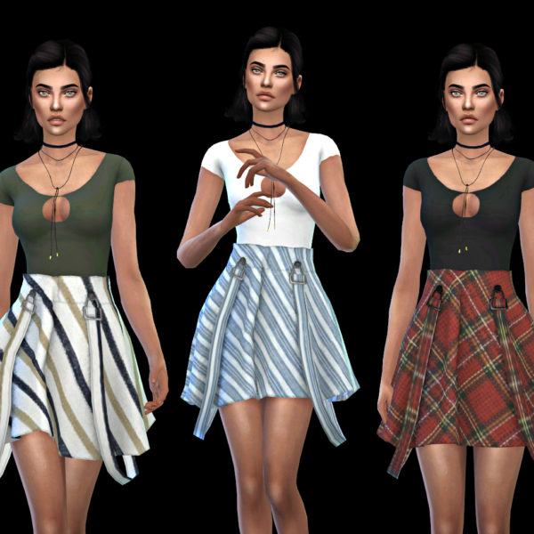  Leo 4 Sims: Abbey Skirt recolor