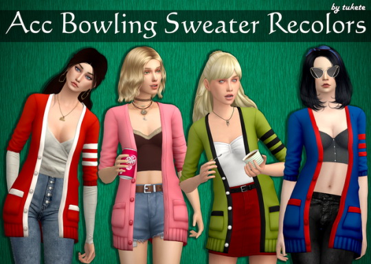  Tukete: Acc Bowling Sweater Recolors