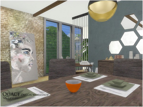  The Sims Resource: Valente Dining Room by QoAct