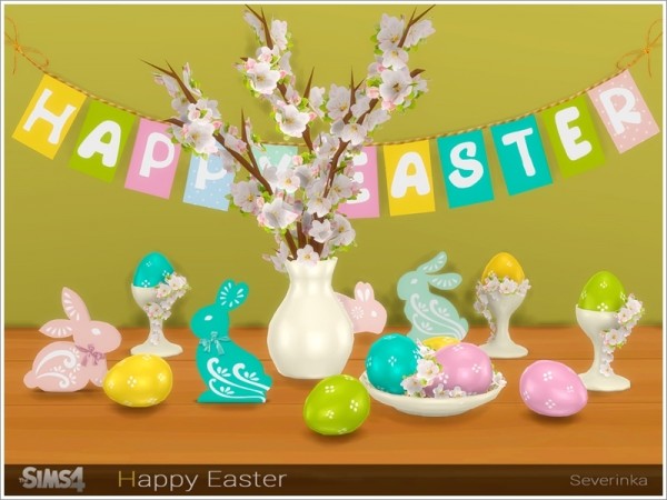  The Sims Resource: Happy Easter decor by Severinka