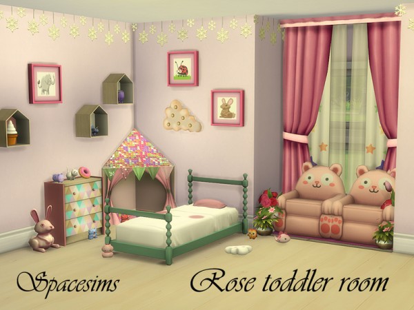  The Sims Resource: Rose toddler room by spacesims