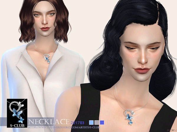  The Sims Resource: Necklace F 201703 by S Club