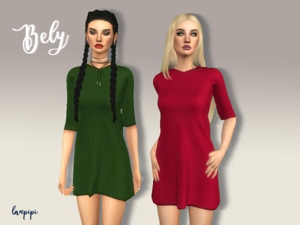  The Sims Resource: Bely dress by Laupipi