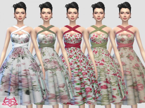  The Sims Resource: Rossana dress recolor 2 by Colores Urbanos