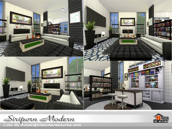 The Sims Resource: Siriporn Modern house by Autaki