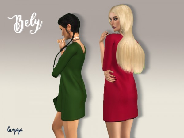  The Sims Resource: Bely dress by Laupipi