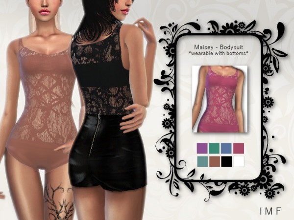  The Sims Resource: Maisey   Bodysuit by IzzieMcFire