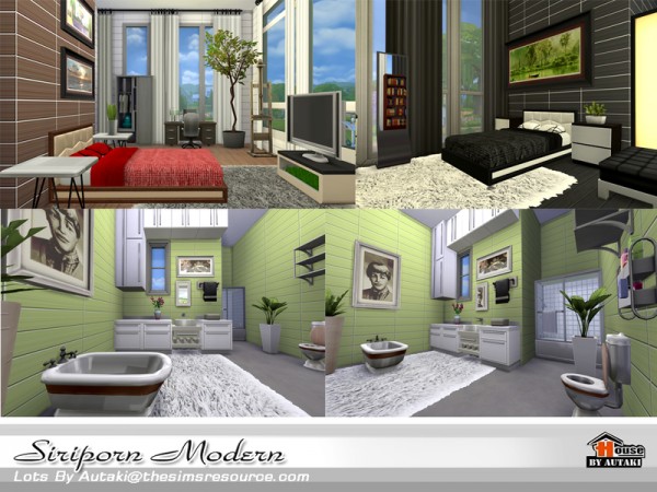  The Sims Resource: Siriporn Modern house by Autaki